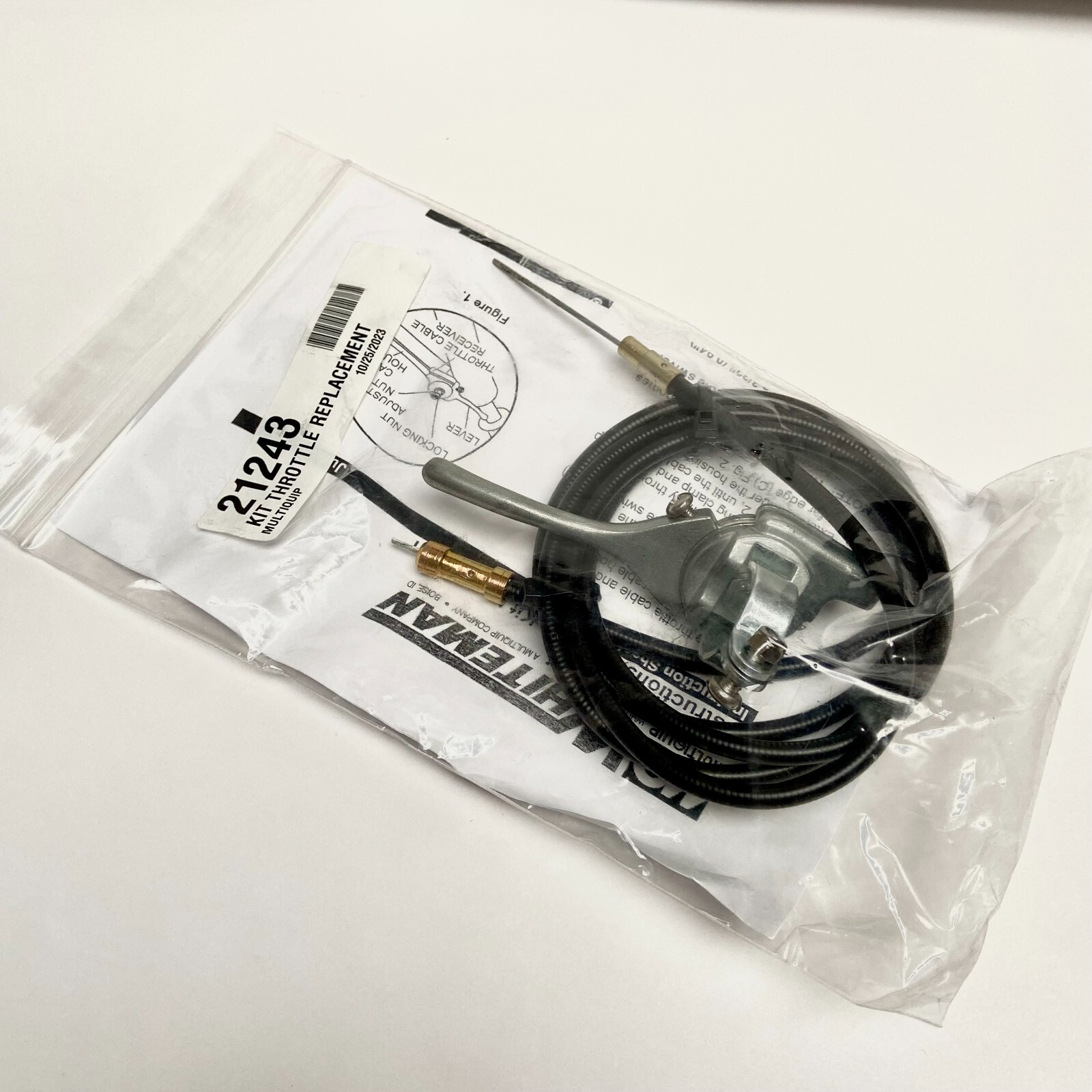 MultiquipWhiteman OEM 21243 Throttle Cable Kit fits J36, JS36, B46