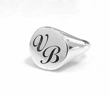 ANELLO DONNA MIGNOLO CHEVALIER SIGILLO PERSONALIZZABILE CON INIZIALE ARGENTO 925