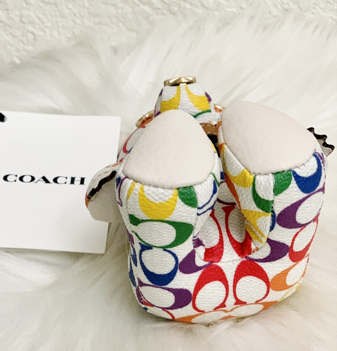 coachベアー COACH® Outlet | Collectible Bear Bag Charm In Signature Canvas