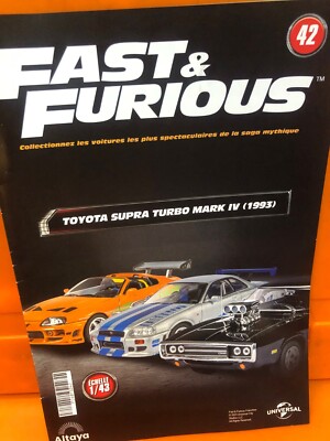 Modèle Miniature Toyota Supra Turbo Mark 4 1993 Fast & Furious 1/43 - Occasion, Altaya