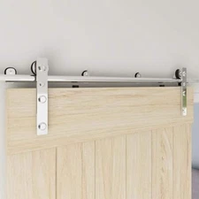 4FT-20FT Stainless Steel Sliding Barn Door Hardware Closet Track Kit 1/2 Door