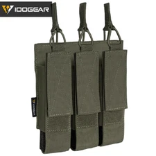 IDOGEAR Tactical Triple Mag Pouch Mag Carrier MOLLE for Submachine Military Camo