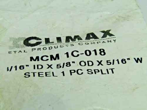 Climax 1/16" Collare Albero Acciaio 5/8" OD X 5/16" Largo Singolo Split - Foto 2 di 3