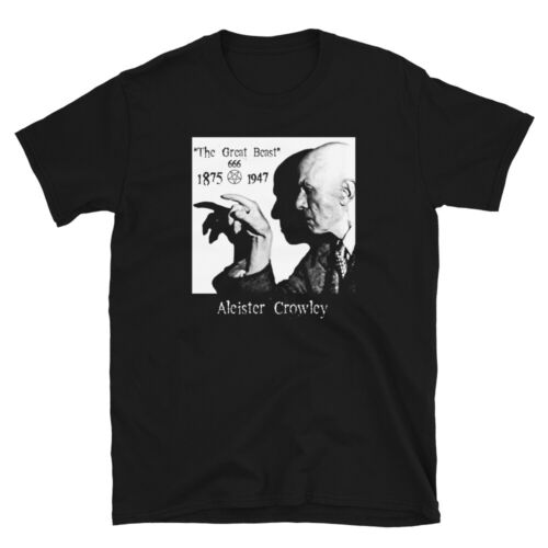 Aleister Crowley Occult Leader of Thelema Sex Magic Men's Short Sleeve T-Shirt - Picture 1 of 16