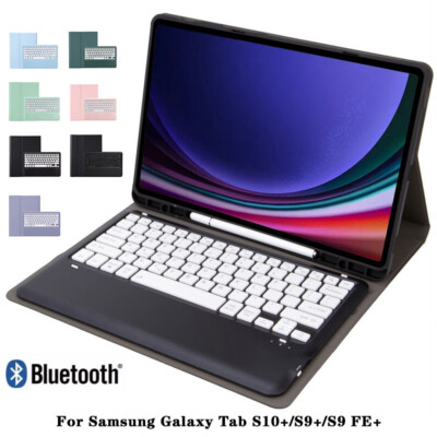 Für Samsung Galaxy Tab S10+ S9+ S9 FE+ Tablet 12.4 Bluetooth Tastatur Hülle Cover