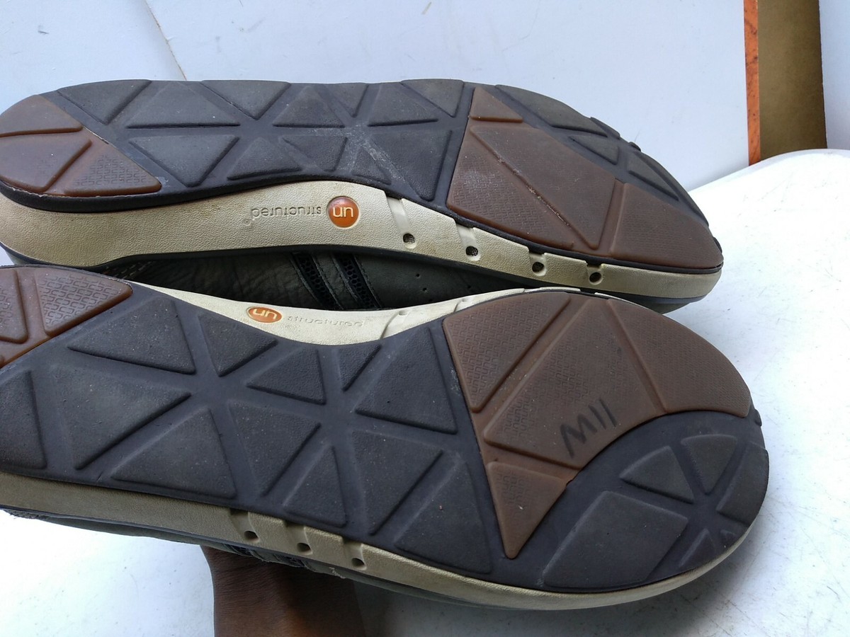 clarks unstructured mens shoes Loafers Men Size 42.5 US 9.5 Gray Leather Slip On Amazon.com | Clarks Men main image 2