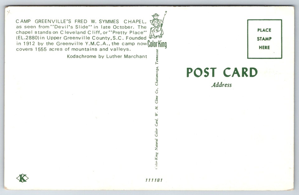 Greenville County South CarolinaCamp Greenville's Fred W Symmes Chapel