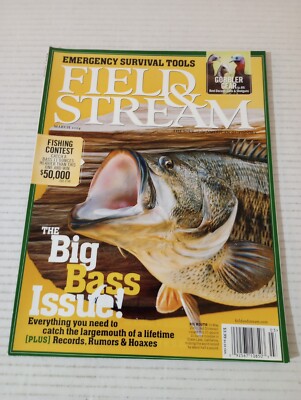 Field & Stream Magazine March 2004 Emergency Survival Tools The Big Bass Issue!