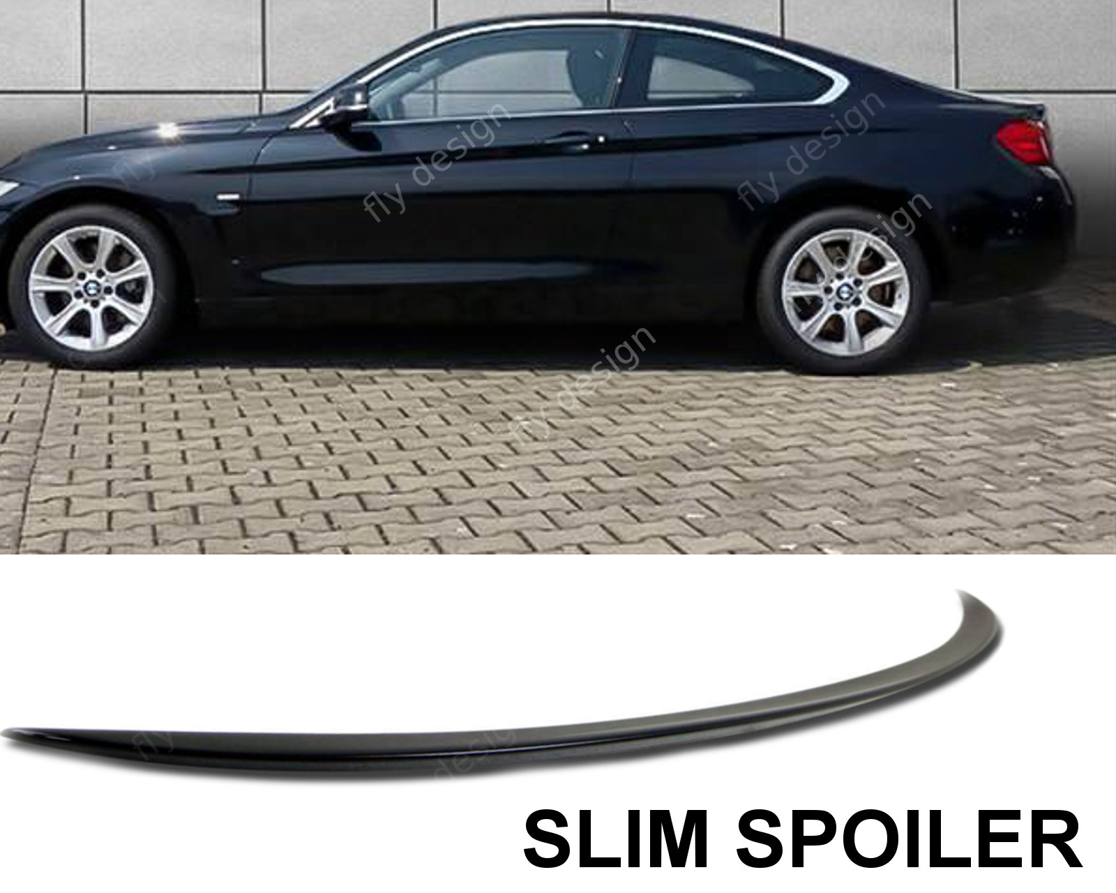 Suitable for BMW F32 F30 Sport Tuning Painted BLACK Spoiler Trunk Lid Bequet