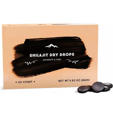 Pure Himalayan Shilajit, Dry Drops 120 tabs