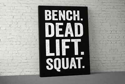 Motivational Weightlifting Canvas