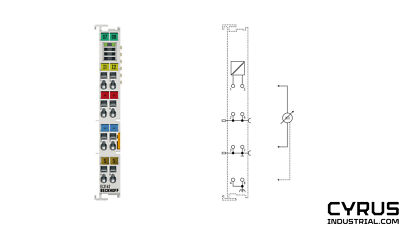 Beckhoff EL3162 EtherCAT Terminal, 2-channel analog input, voltage, 0 10 V, 16