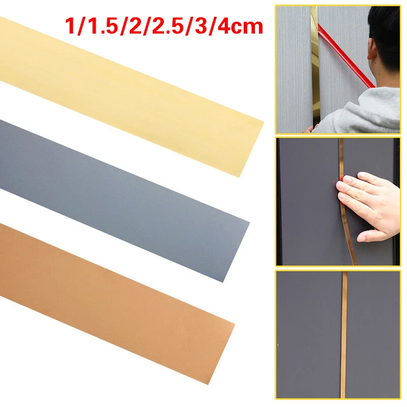 5Meter/1-4CM Self-adhesive Stainless Steel Background Wall Ceiling Edging  Strips