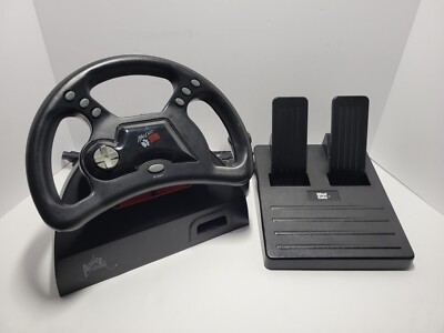 Mad Catz Analog Steering Racing Wheel w/ Foot Pedals Nintendo 64 N64 Controller