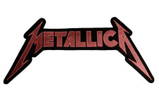 METALLICA logo BACK PATCH in PINK embroidered NEW
