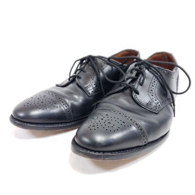 ALLEN EDMONDS sanford black cap toe derby shoes 11 D Allen Edmonds SANFORD Black Leather Cap Toe Derby Dress  main image 3
