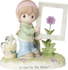 182013 to God Be the Glory Bisque Porcelain Figurine