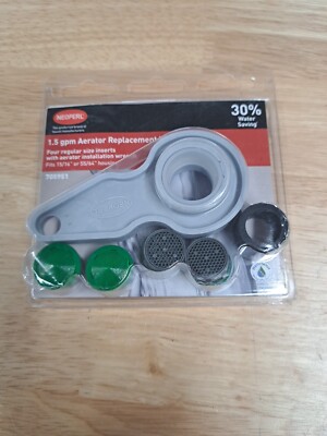 Neoperl Water-Saving Household Aerator Replacement Kit Green 1.5 GPM 705951