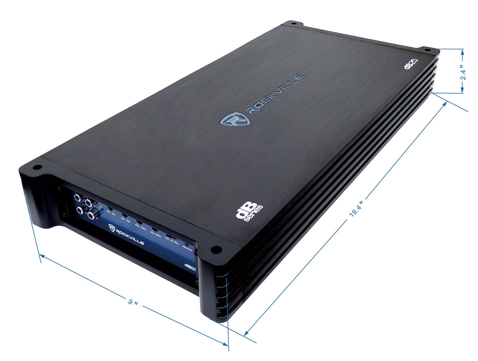 Rockville dB25 2800 Вт пик700 Вт RMS 2-канальный усилитель Автомобильный стереоусилитель громкий