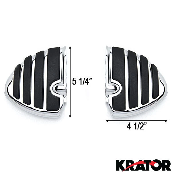 Reposapiés cromados para Kawasaki Vulcan 1600 Classic 2003-2008 trasero Foto 3 de 3