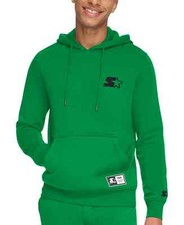 STARTER Men's Classic-Fit Embroidered Logo Fleece Hoodie MEDIUM NWT