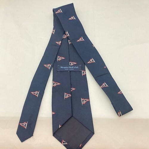#5655 Hampton Hall Ltd Mens Navy Blue Novelty Necktie, Tie - Picture 3 of 6