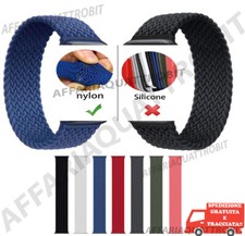 Cinturino Apple Watch 42/40/38/44mm nylon intrecciato elastico serie 9 8 7 6 54