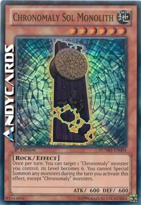 CHRONOMALY SOL MONOLITH   (Cronomalia Monolith Sol)   Super R   NUMH EN004   1Ed