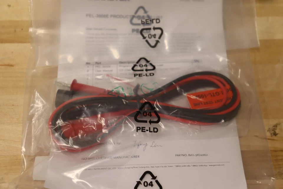 GW Instek PEL-3032E 300W Programmable Electronic Load 2.5V~500V/15A NEW IN BOX - Image 4 of 4