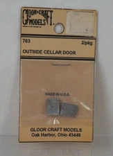 NOS Gloor Craft Models (2) OUTSIDE CELLAR DOOR N Scale Accessories - 763