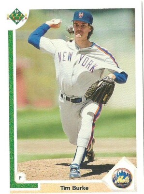 TIM BURKE NEW YORK METS #70F - UPPER DECK FINAL EDITION ED NM-MT 1991