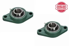 BGR 2 PCS UCFL 205-16 Pillow Block Flange Bearing 1" Bore 2 Bolt Solid Based
