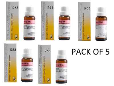 Dr. Reckeweg R63 Drops 22ml | Natural Circulation & Vein Support Pack of 5