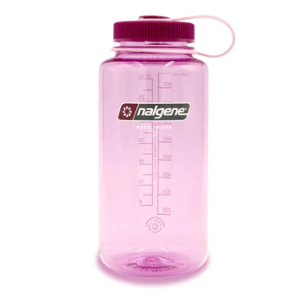 Nalgene Wide Mouth Sustain Water Bottle 32oz Cosmo w/ Platinum Cap Sustain