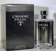 PRADA L'Homme 100ML 3.3.Oz Eau de Toilette Spray for Men. New in Box