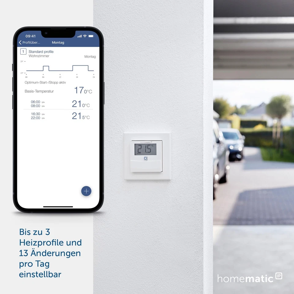 Smart Home Temperatur- und Luftfeuchtigkeitssensor mit Display – innen steuer... - Bild 2 von 4