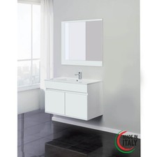 Mobile Bagno Sospeso 2 Ante cm.90 colore Bianco