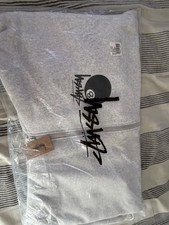 Stussy 8 Ball Zip Hoodie-Grey-Sz Xl -Authentic  