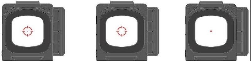 Gideon Mediator Optics 3 MOA 1x16mm Enclosed Multi-reticle Red Dot Sight Hunting