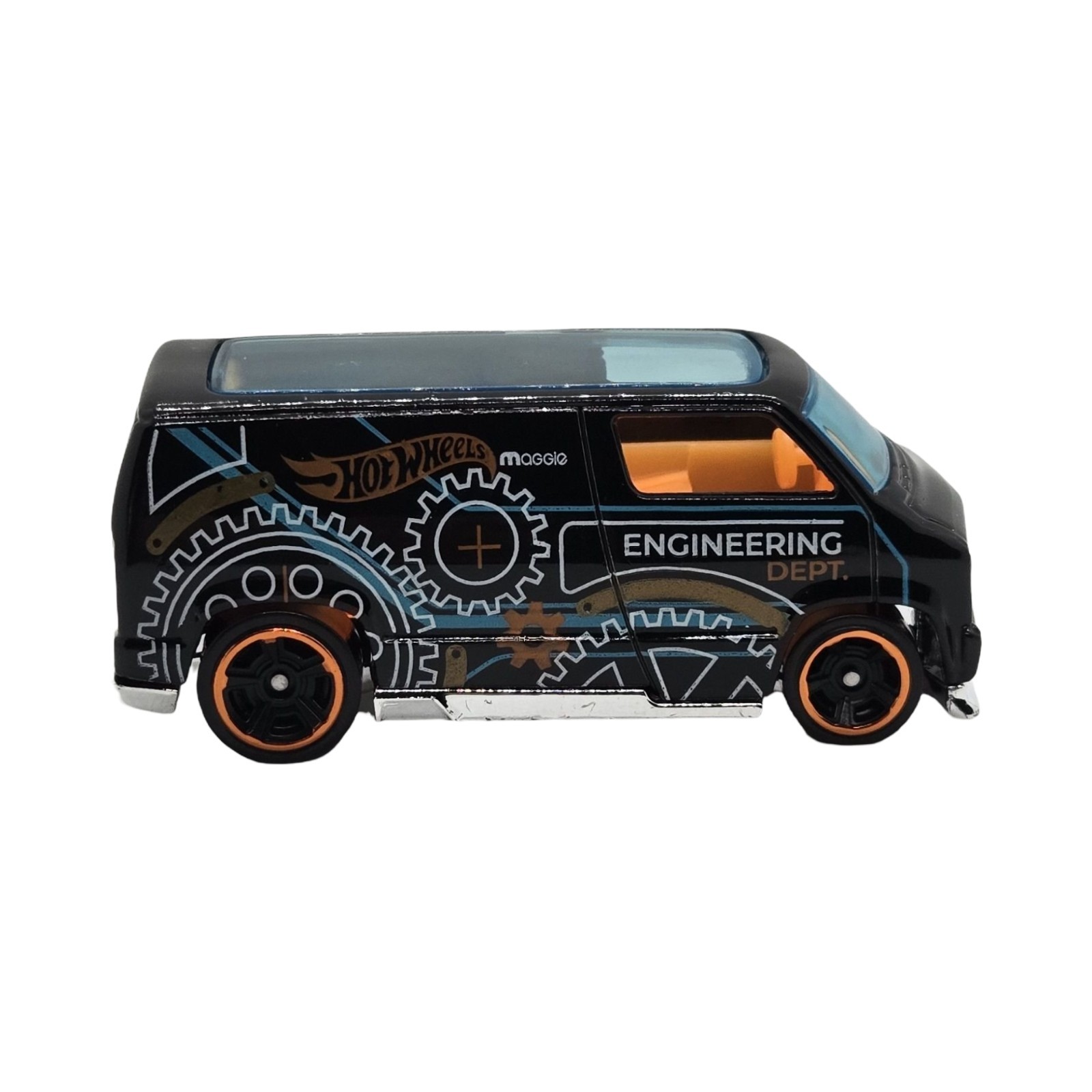 2023 Hot Wheels Custom '77 Dodge Van - Black - HW Design Lab - Loose