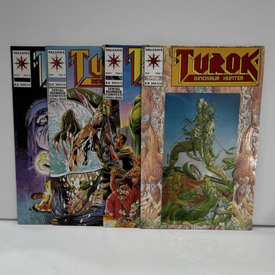 Valiant Turok Dinosaur Hunter #1-4 Comic Book Lot Modern Age Color Jae Lee