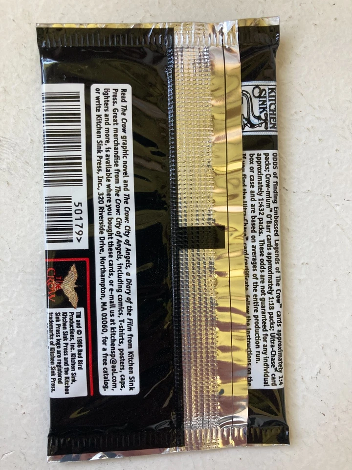 The Crow City Of Angels The Official Trading Cards Unopened Pack Vintage - Image 2 of 2
