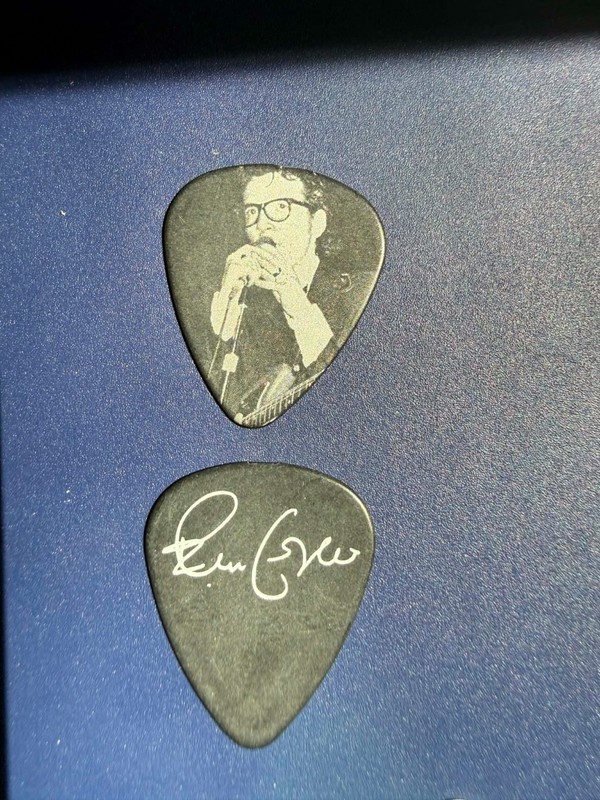 ((( ELVIS COSTELLO ))) guitar pick VERY RARE #5