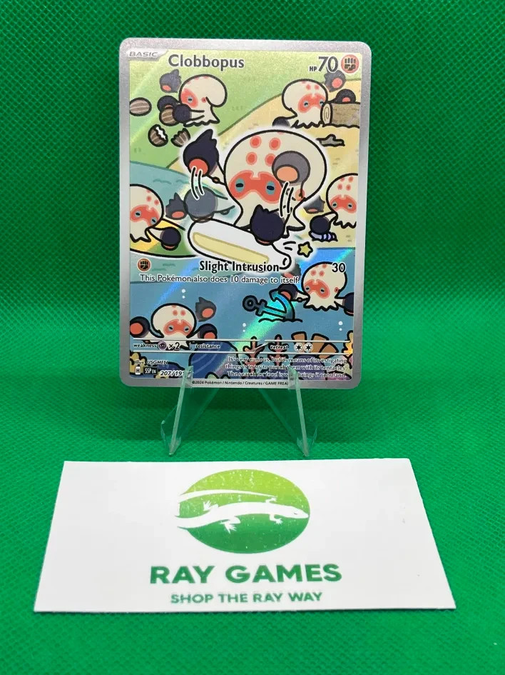 Pokémon TCG Clobbopus 207/191 Surging Sparks Holo Illustration Rare NM/LP