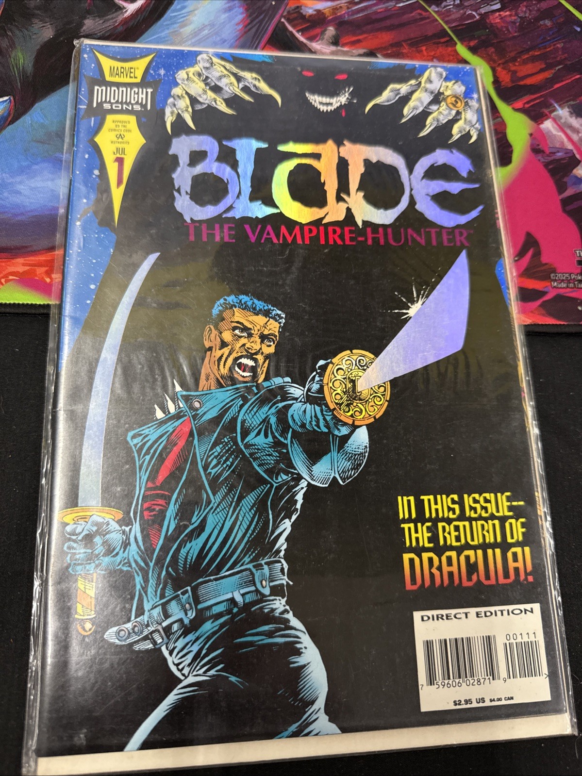 Marvel Blade The Vampire Hunter #1 Comic Book Midnight Sons Return of Dracula