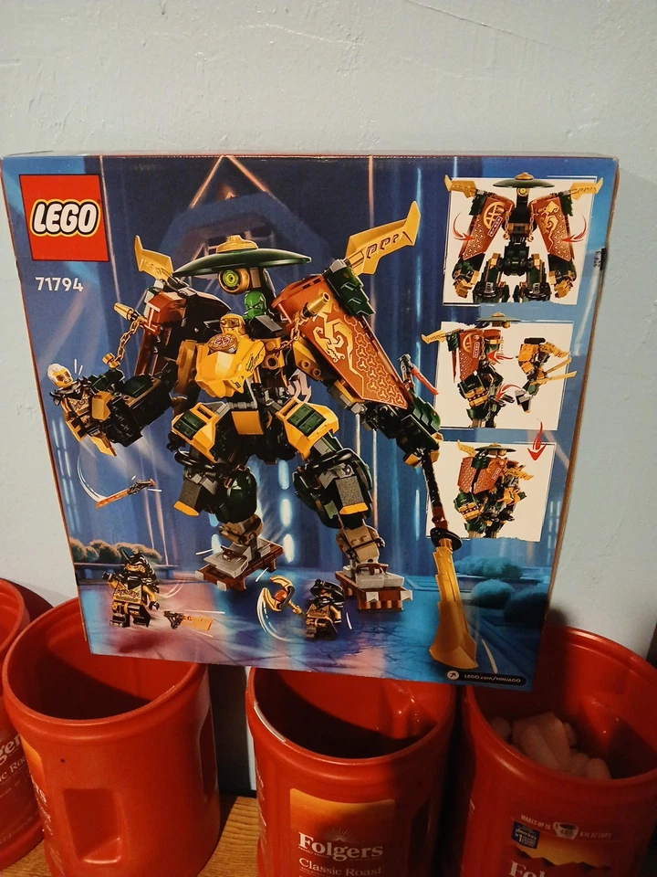 Novo Conjunto LEGO NINJAGO Lloyd and Arin’s Ninja Team Mechs Rapton Imperium 71794 - Imagem 2 de 2