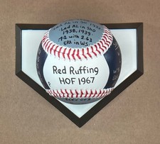Red Ruffing Hand Painted Baseball, New York Yankees (B68), HOF