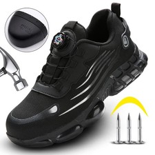 Safety Trainers Safety Work Shoes Steel Toe Cap Trainers Lightweight Men Women