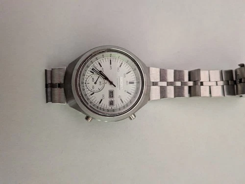 SEIKO Helmet 6139-7100 Darth Vader Chronograph Automatic Day/Date 1970s Vintage