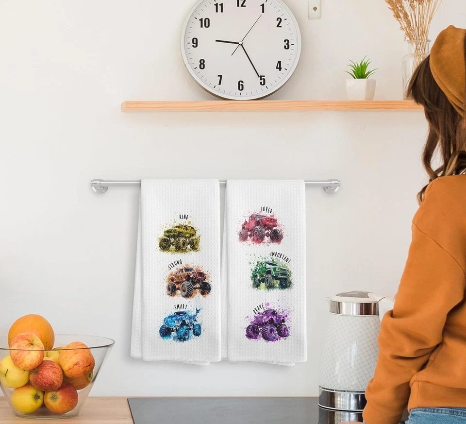 Monster Jam Camión Coche de Carreras Decoración de Habitación Infantil para Niños Niños Camión Inspirador Foto 3 de 4